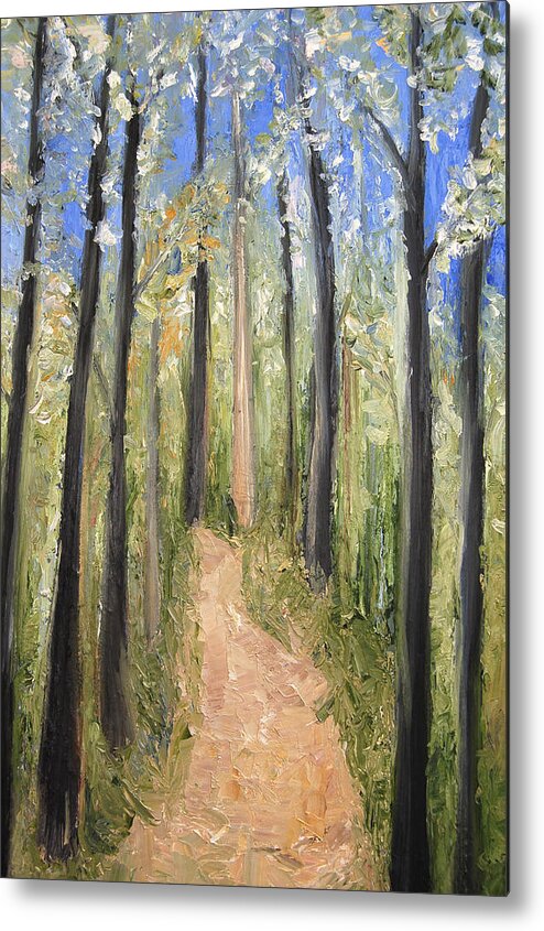 Forest Metal Print featuring the painting Spring by Lisa Konkol