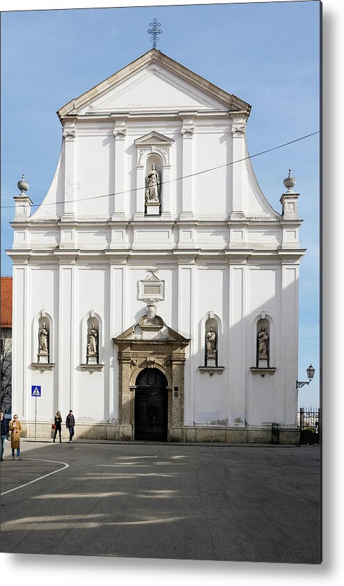 Zagreb Metal Print featuring the photograph St. Catherine's Church by Steven Richman
