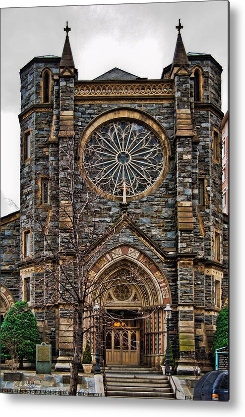 Structure Metal Print featuring the photograph St. Patrick's Church by Christopher Holmes