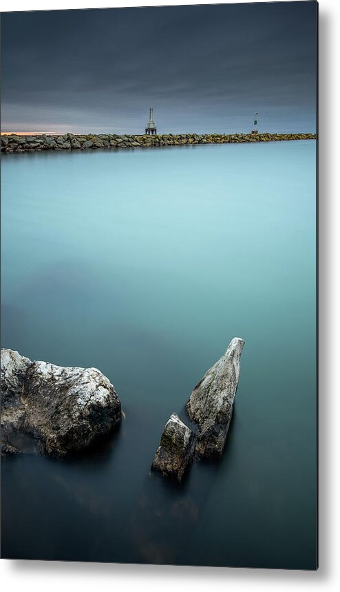 Lake Michigan Metal Print featuring the photograph Stacked Sharp by Josh Eral