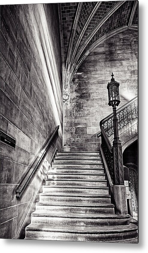 Cj Schmit Metal Print featuring the photograph Stairs of the Past by CJ Schmit