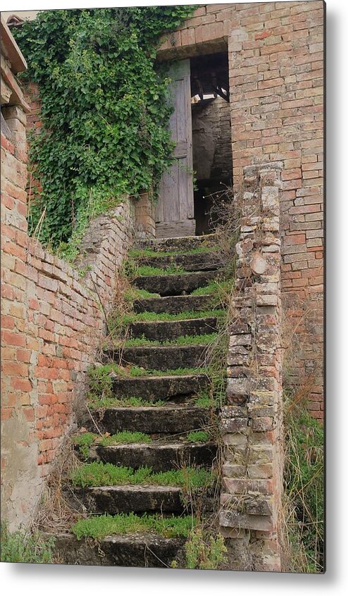 Europe Metal Print featuring the photograph Stairway Less Traveled by Jim Benest