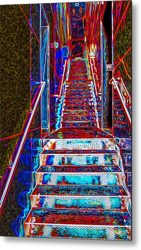 Stairway Metal Print featuring the photograph Stairway to Bliss by Phil Cardamone