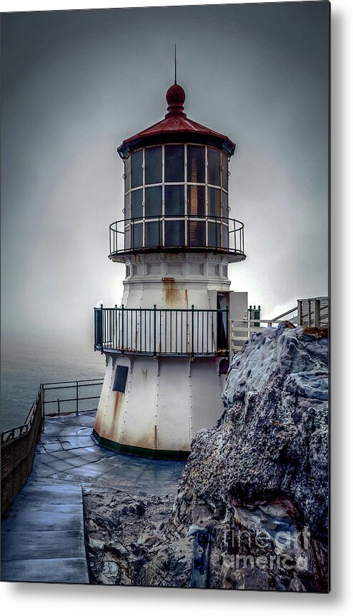 Point Reyes Lighthouse Metal Print featuring the photograph Standing Guard by Paul Gillham