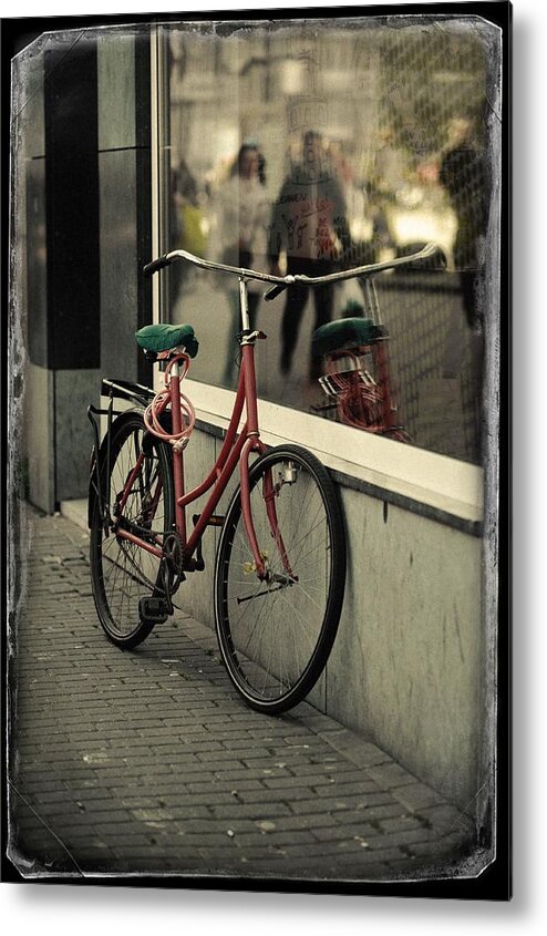 Jenny Rainbow Fine Art Photography Metal Print featuring the photograph Staying Alone. Old Cards From Amsterdam by Jenny Rainbow