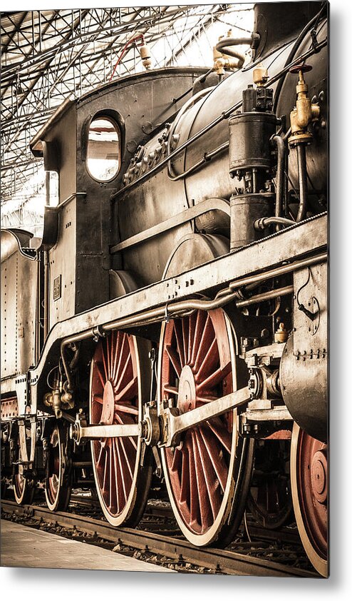 Fs 552.036 Metal Print featuring the photograph Steam Locomotive FS 552.036 by Pavel Melnikov
