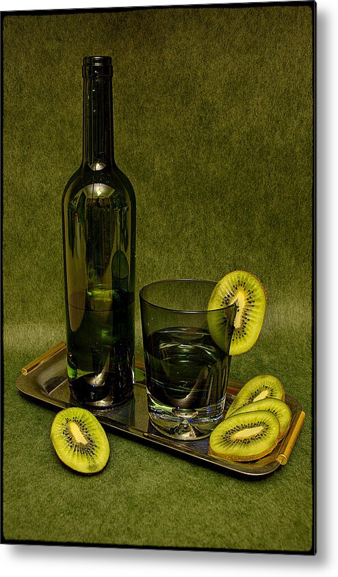 Still Life Metal Print featuring the photograph Still life with kiwifruit by Andrei SKY