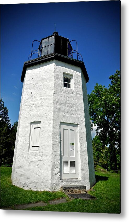 #stony Point Lighthouse Metal Print featuring the photograph Stony Point Lighthouse by Cornelia DeDona