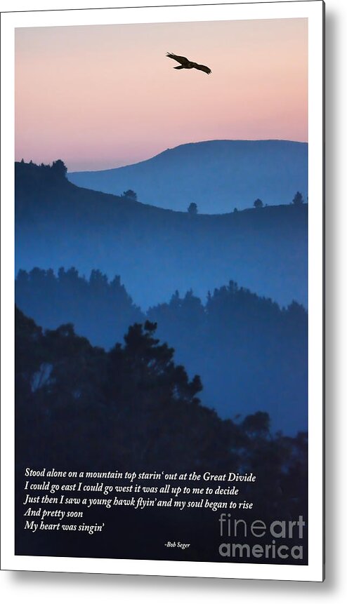 Sunset Metal Print featuring the photograph Stood Alone on the Mountain Top by Jim Fitzpatrick