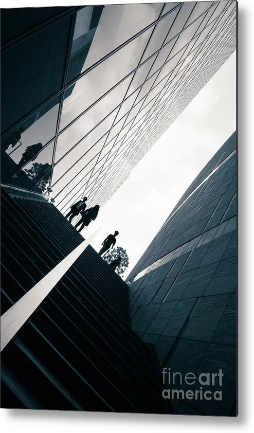 White Metal Print featuring the photograph Street photography Tokyo by Jane Rix