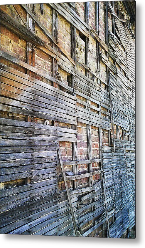 Mighty Sight Studio Photo Art Ybor City Tampa Metal Print featuring the digital art Strips by Steve Sperry