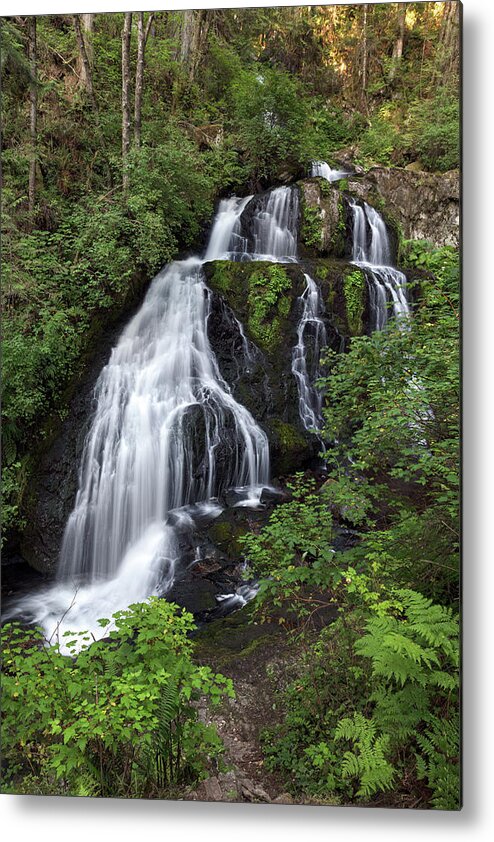 Waterfalls Metal Print featuring the photograph Summer at Steelhead Falls by Michael Russell