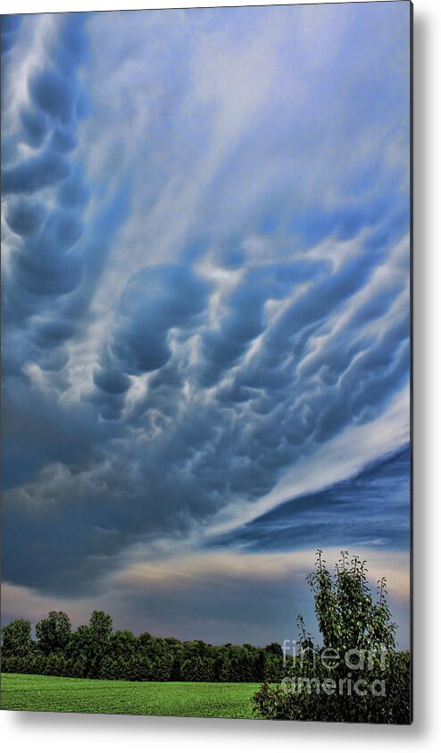 Clouds Metal Print featuring the photograph Summer Drama by Cathy Beharriell