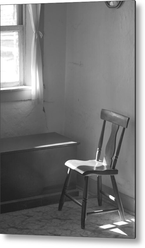 Sunlight Metal Print featuring the photograph Sun Lights The Chair by Eric Tressler