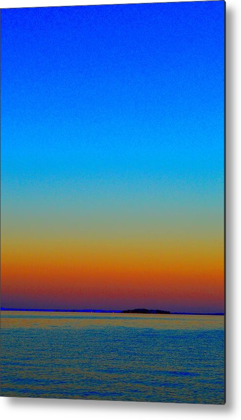 Abstract Metal Print featuring the photograph Sunset Blend South East 3 by Lyle Crump