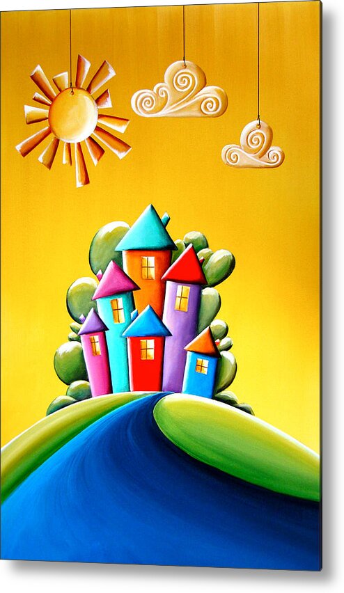 Sunny Metal Print featuring the painting Sunshine Day by Cindy Thornton