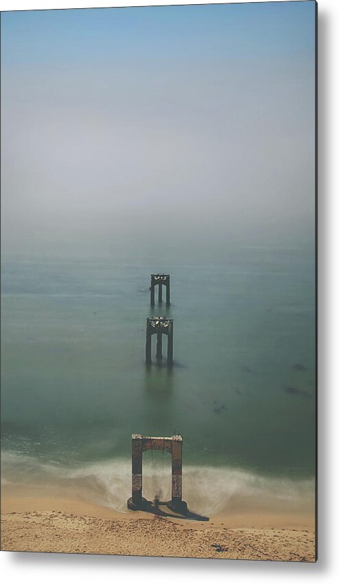 Davenport Pier Metal Print featuring the photograph Swing Me to the Sky by Laurie Search