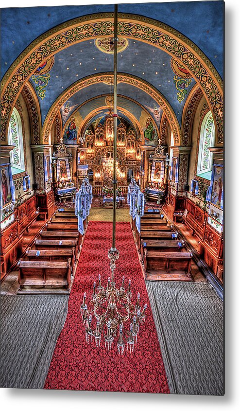 Church Metal Print featuring the photograph Take a Seat by Evelina Kremsdorf