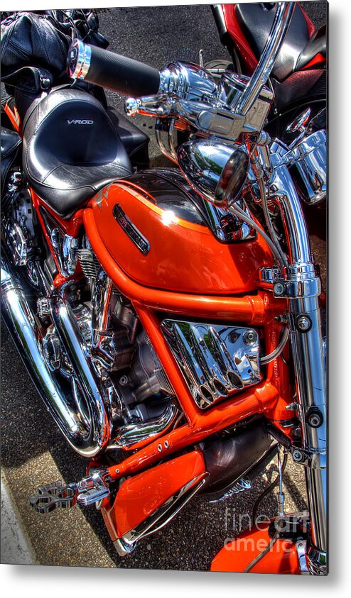 Harley Metal Print featuring the photograph Tangerine Dream by LR Photography