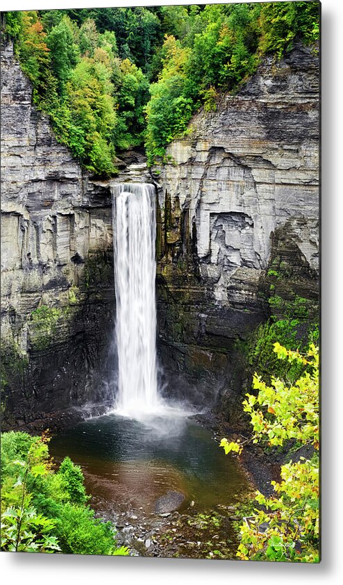Taughannock Falls Metal Print featuring the photograph Taughannock Falls View from the Top by Christina Rollo