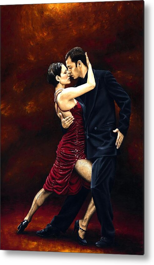 Tango Metal Print featuring the painting That Tango Moment by Richard Young