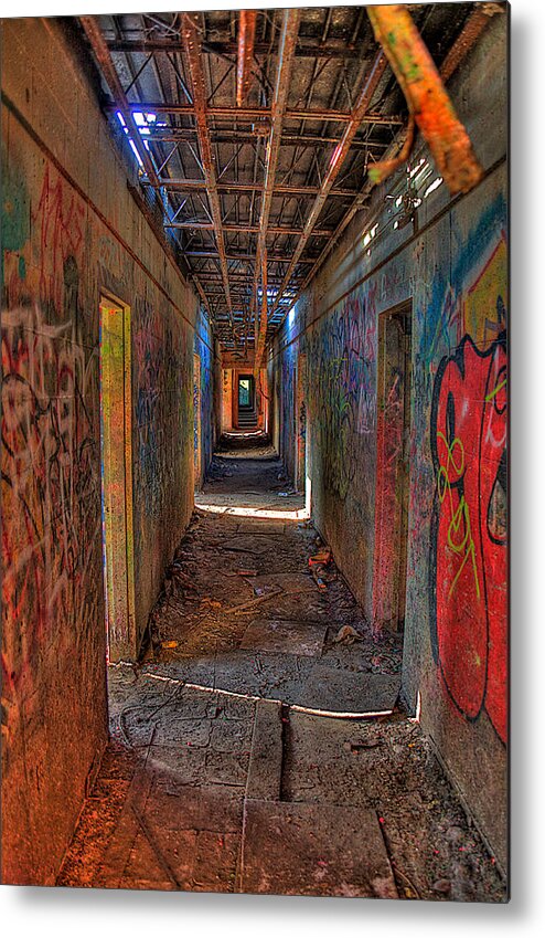 Graffiti Metal Print featuring the photograph The Asylum by William Wetmore