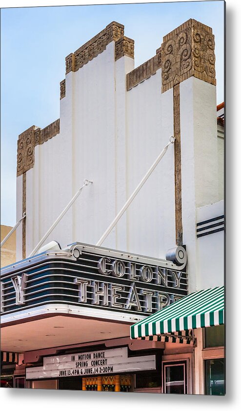 Architecture Metal Print featuring the photograph The Colony Theatre by Ed Gleichman