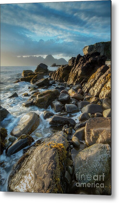 Seascape Metal Print featuring the photograph The Cuillin From Elgol by David Lichtneker