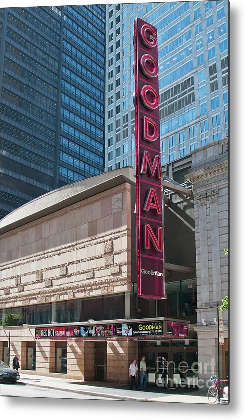 Art Metal Print featuring the photograph The Goodman Theater by David Levin