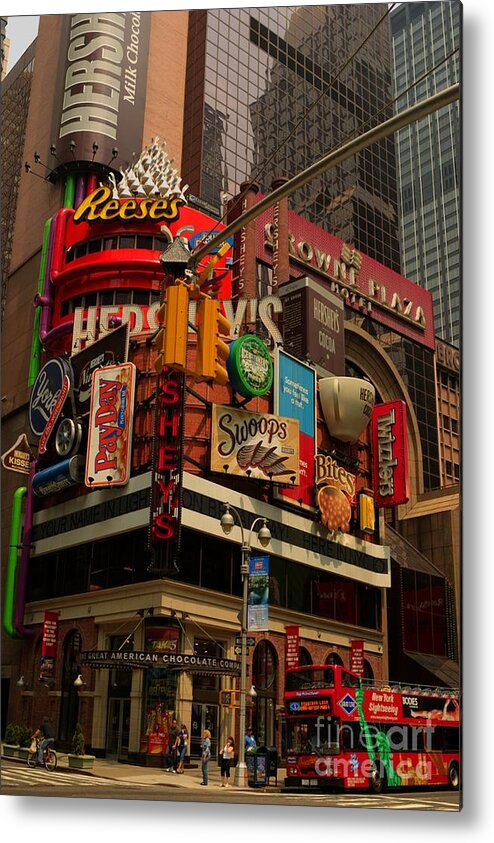 Hdr Metal Print featuring the photograph The Great American Chocolate Company by David Bishop