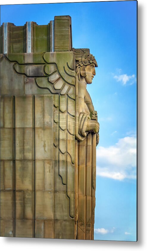 Cleveland Metal Print featuring the photograph The Guardian of Traffic by Michael Demagall