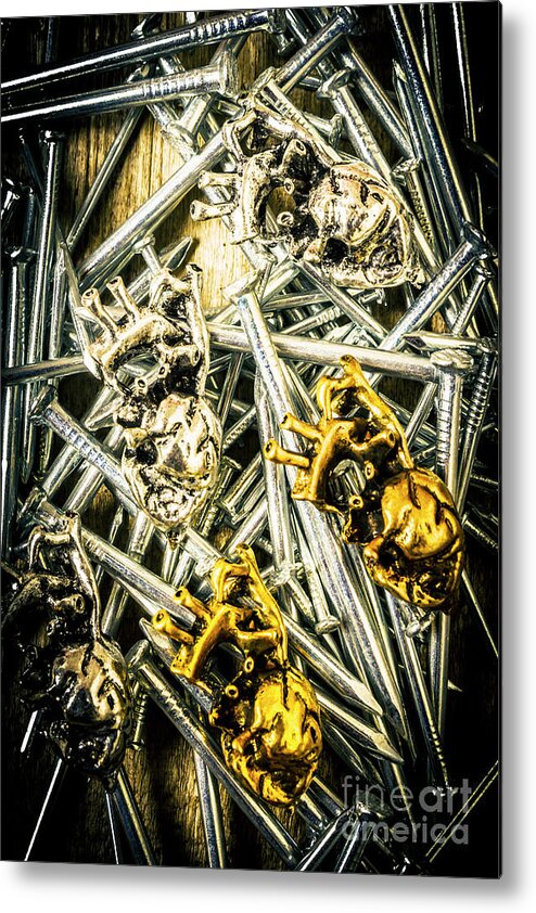 Romance Metal Print featuring the photograph The heart repair factory by Jorgo Photography