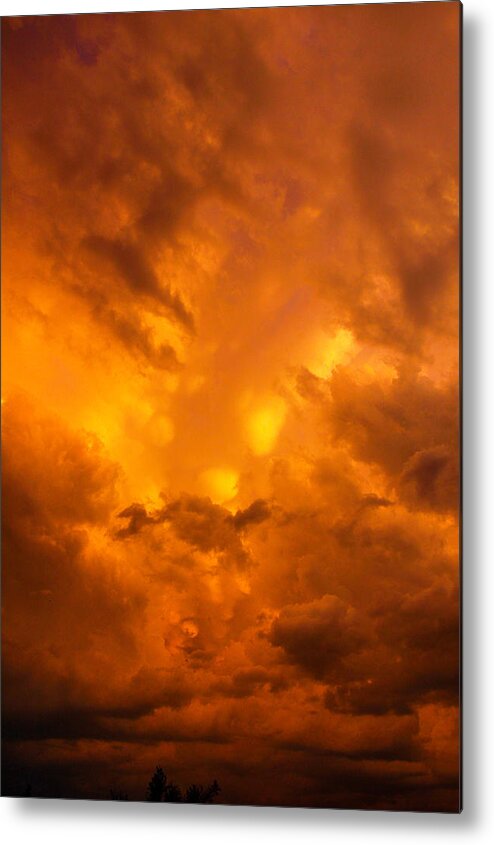 Nebraskasc Metal Print featuring the photograph The Last Glow of the Day 005 by NebraskaSC