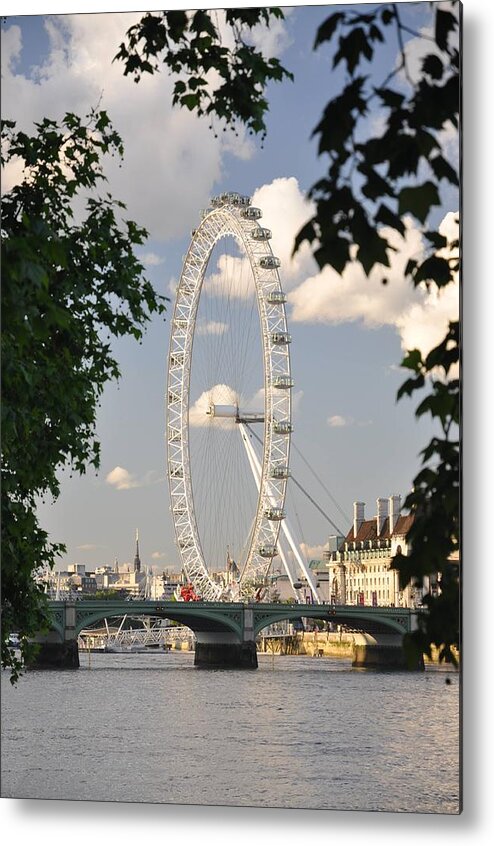 London Metal Print featuring the photograph The London Eye by Hans Kool