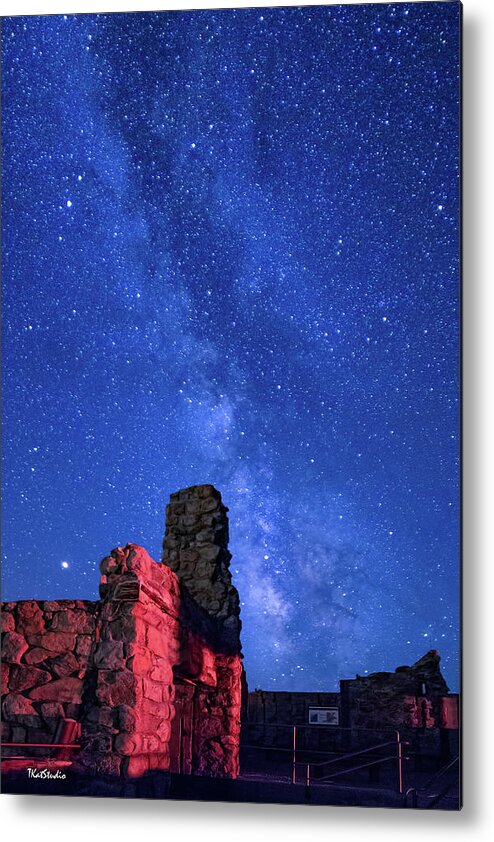 2018 Metal Print featuring the photograph The Milky Way Over the Crest House by Tim Kathka