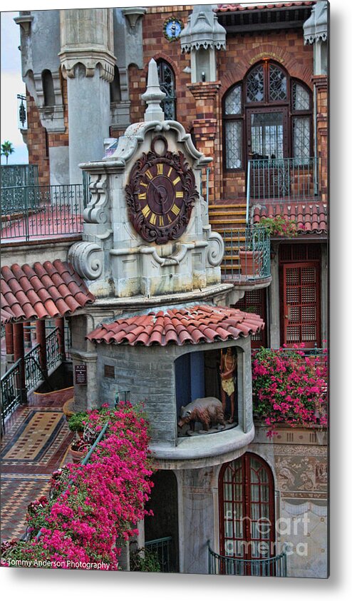 Mission Inn Metal Print featuring the photograph The Mission Inn Clock Tower by Tommy Anderson