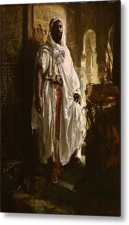 Eduard Charlemont Metal Print featuring the painting The Moorish Chief by MotionAge Designs