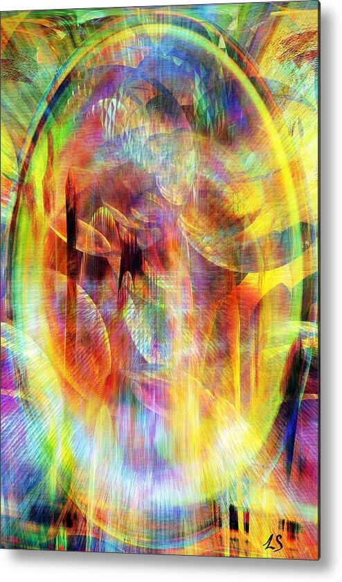 The Next World Metal Print featuring the digital art The Next World by Linda Sannuti