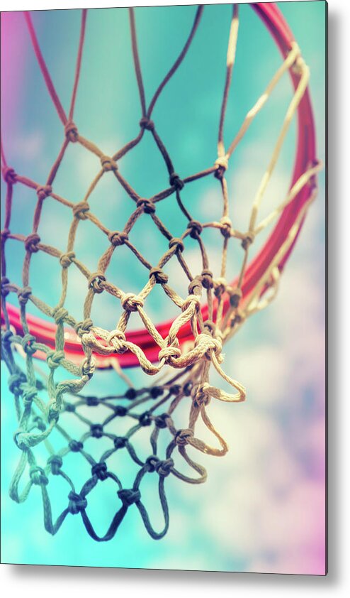 The Object Of Basketball Metal Print featuring the photograph The Object Of Basketball by Karol Livote