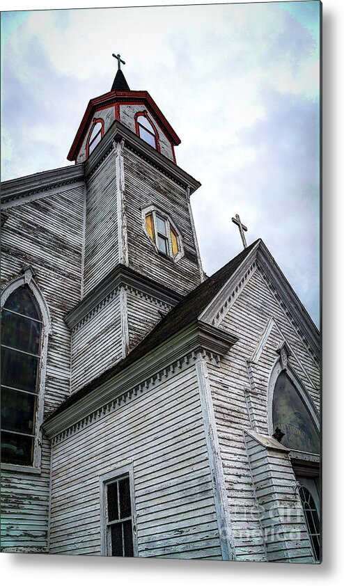 Outdoors Metal Print featuring the photograph The Olde Church by Deborah Klubertanz