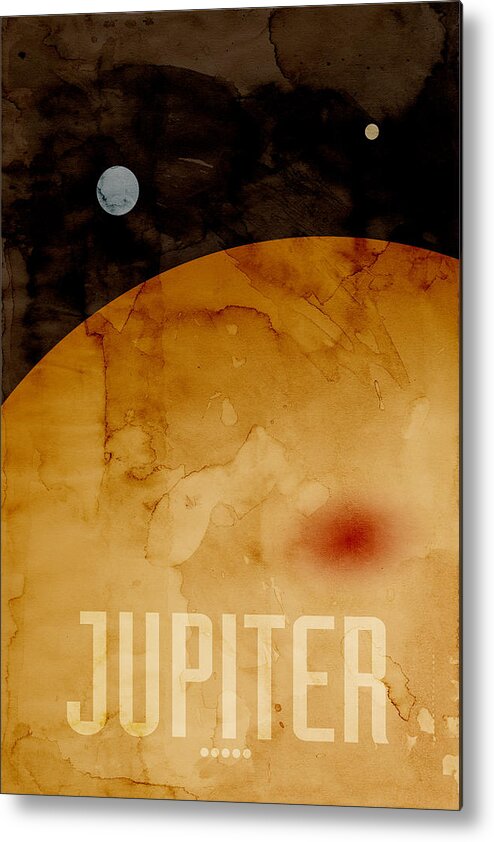 Jupiter Metal Print featuring the digital art The Planet Jupiter by Michael Tompsett