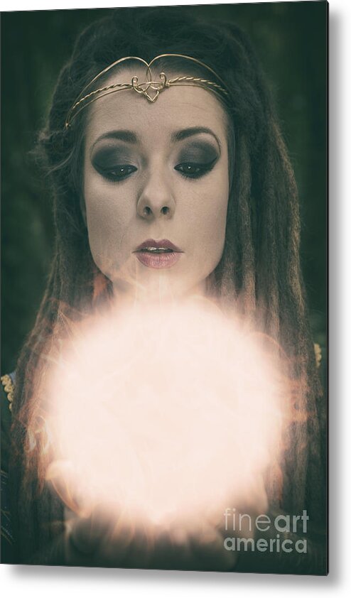 Woman Metal Print featuring the photograph The Prophecy by Clayton Bastiani