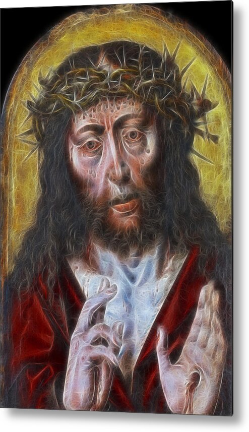 Jesus Christ Metal Print featuring the painting The Resurrection of Christ by Doc Braham
