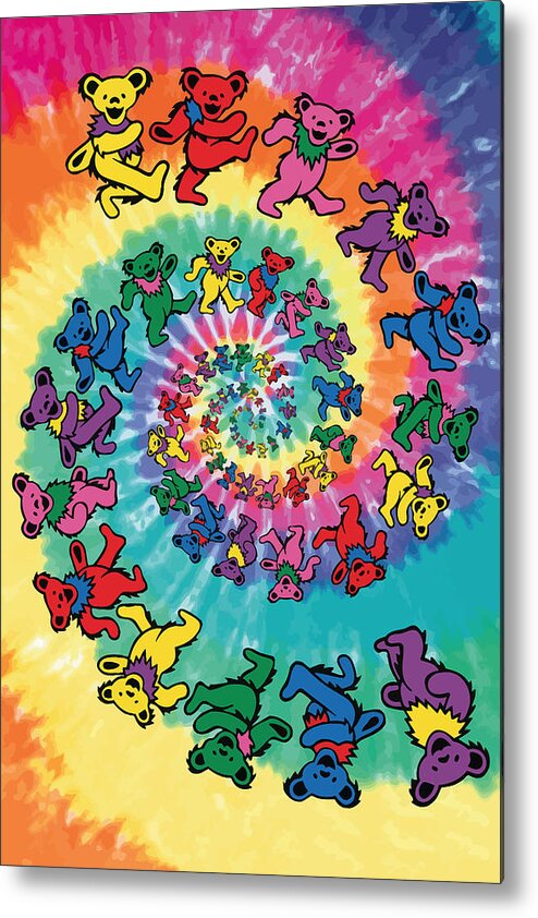 Grateful Dead Metal Print featuring the digital art The Roller Bears by Gb