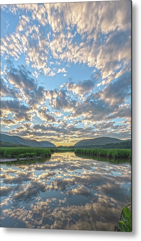 Reflections Metal Print featuring the photograph The Skies Resound Above by Angelo Marcialis