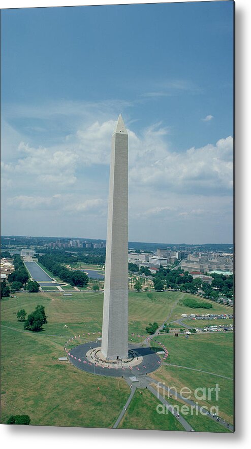 The Metal Print featuring the photograph The Washington Monument by American School