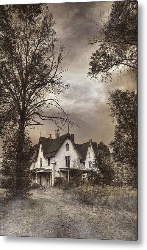 Gothhic Revival Metal Print featuring the photograph This Old House by Robin-Lee Vieira