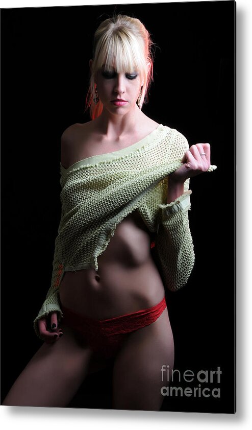 Boudoir Photographs Metal Print featuring the photograph Thoughtless motion by Robert WK Clark