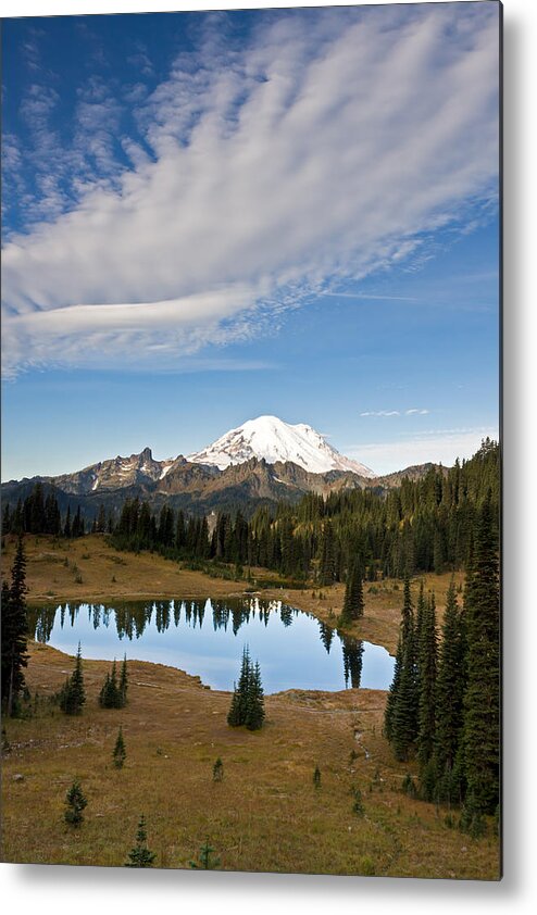 Alpine Metal Print featuring the photograph Tipsoo Lake and Mt. Rainier by Michael Russell