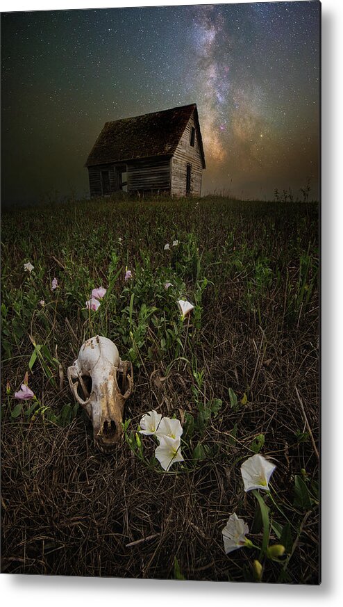 Milky Way Metal Print featuring the photograph To live is to die by Aaron J Groen